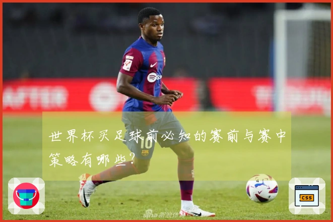 世界杯买足球前必知的赛前与赛中策略有哪些？